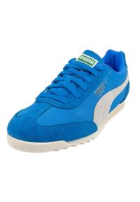 Puma - Damskie Skórzane Buty Sportowe Arizona. Kolor: niebieski. Materiał: skóra. Styl: sportowy