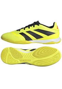 Adidas - Buty piłkarskie adidas Predator League L In M IF5711 żółte. Zapięcie: sznurówki. Kolor: żółty. Materiał: syntetyk. Sport: piłka nożna