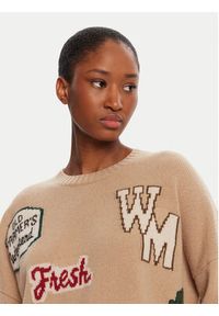 Weekend Max Mara Sweter Pavidi 2525366262 Beżowy Oversize. Kolor: beżowy. Materiał: wełna #4