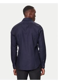 Guess Koszula LV019EU006 Granatowy Slim Fit. Kolor: niebieski. Materiał: bawełna