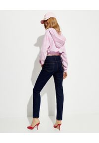 Versace Jeans Couture - VERSACE JEANS COUTURE - Niebieskie spodnie jeansowe. Kolor: niebieski. Długość: długie. Wzór: aplikacja #2