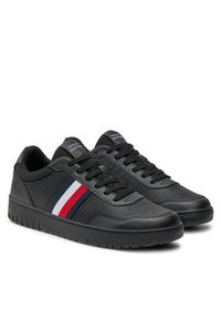 TOMMY HILFIGER - Tommy Hilfiger Sneakersy Th Basket Core Lite FM0FM05116 Czarny. Kolor: czarny. Materiał: materiał #6