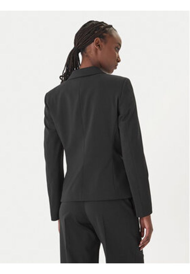 Hugo - HUGO Marynarka Aredana 50516131 Czarny Slim Fit. Kolor: czarny. Materiał: syntetyk