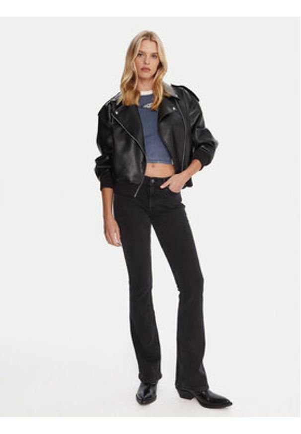 Hugo - HUGO Jeansy Getti_B 50546332 Czarny Flare Fit. Kolor: czarny
