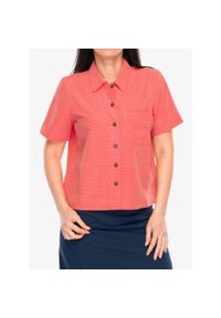 ROYAL ROBBINS - Koszula turystyczna damska Royal Robbins Desert Pucker S/S. Kolor: czerwony #1