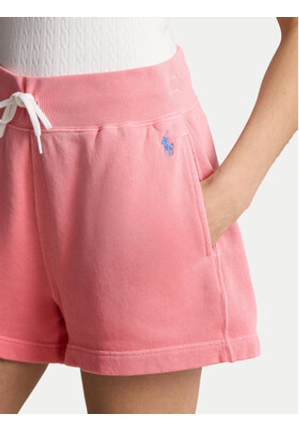 Polo Ralph Lauren Szorty sportowe 211935586001 Różowy Relaxed Fit. Kolor: różowy. Materiał: bawełna