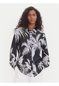 Guess Koszula W5YH03 WF1T2 Czarny Regular Fit. Kolor: czarny. Materiał: syntetyk