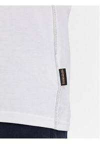 Napapijri Polo E-Aylmer NP0A4HTN Biały Regular Fit. Typ kołnierza: polo. Kolor: biały. Materiał: bawełna #4