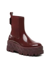 Kurt Geiger Botki London Chelsea 9353754109 Bordowy. Kolor: czerwony. Materiał: skóra #4
