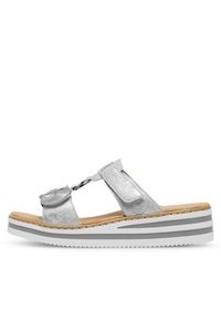 Rieker Klapki V02K3-40 Srebrny. Kolor: srebrny. Materiał: syntetyk #4