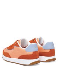 TOMMY HILFIGER - Tommy Hilfiger Sneakersy Th Retro Runner Mix FW0FW09410 Pomarańczowy. Kolor: pomarańczowy. Materiał: materiał #4