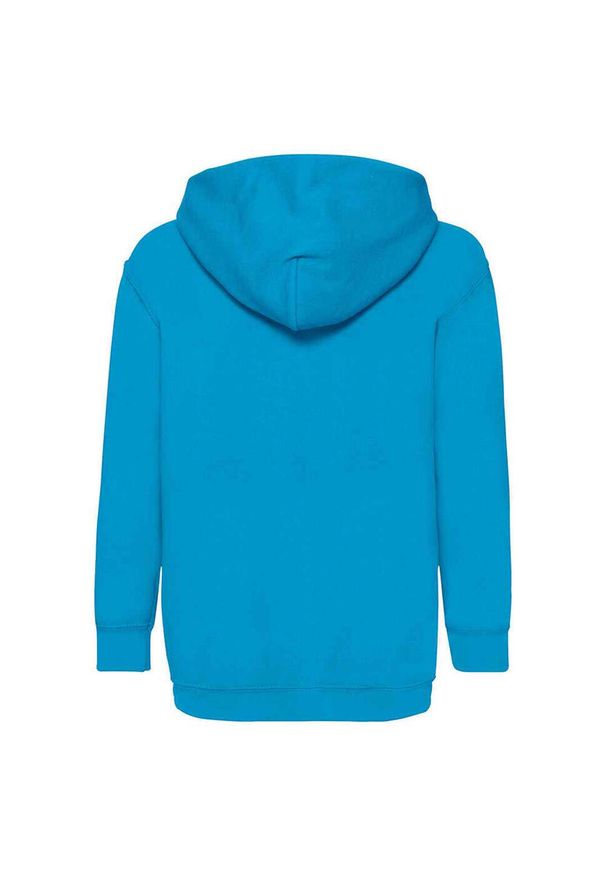 FRUIT OF THE LOOM - Bluza Z Kapturem Dla Dzieci. Typ kołnierza: kaptur. Kolor: niebieski
