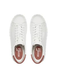 MICHAEL Michael Kors Sneakersy Grove Lace Up 43R4GVFS1L Różowy. Kolor: biały. Materiał: skóra
