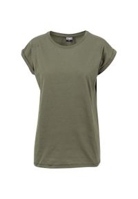 Urban Classics - Koszulka Damska Z Rozszerzonym Ramieniem. Kolor: zielony. Sport: turystyka piesza #1