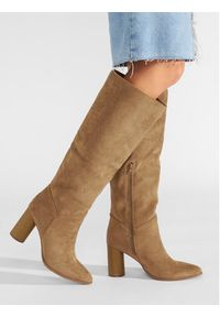 Jenny Fairy Kozaki LS5784-02 Brązowy. Kolor: brązowy. Materiał: materiał #4