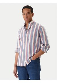 TOMMY HILFIGER - Tommy Hilfiger Koszula Heritage MW0MW41695 Fioletowy Regular Fit. Kolor: fioletowy. Materiał: bawełna #1