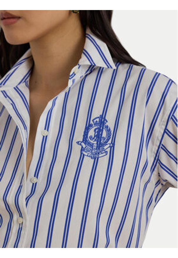 Lauren Ralph Lauren - LAUREN RALPH LAUREN Koszula 200P08746001 Niebieski Relaxed Fit. Kolor: niebieski. Materiał: bawełna