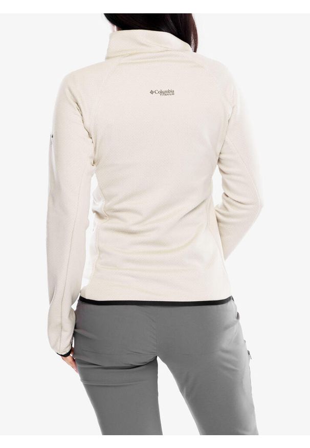 columbia - Bluza polarowa damska Columbia Triple Canyon Grid Fleece Full Zip. Kolor: beżowy. Materiał: polar