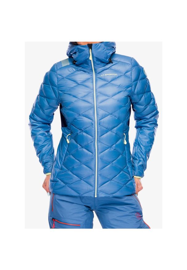 LA SPORTIVA - Kurtka puchowa damska La Sportiva Aiguille Down Jacket. Kolor: niebieski. Materiał: puch. Sport: turystyka piesza