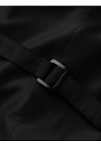 Ombre Clothing - Kamizelka męska garniturowa bez klap - czarna V4 OM-BLZV-0112 - XL. Kolor: czarny. Materiał: materiał, poliester. Wzór: gładki #5