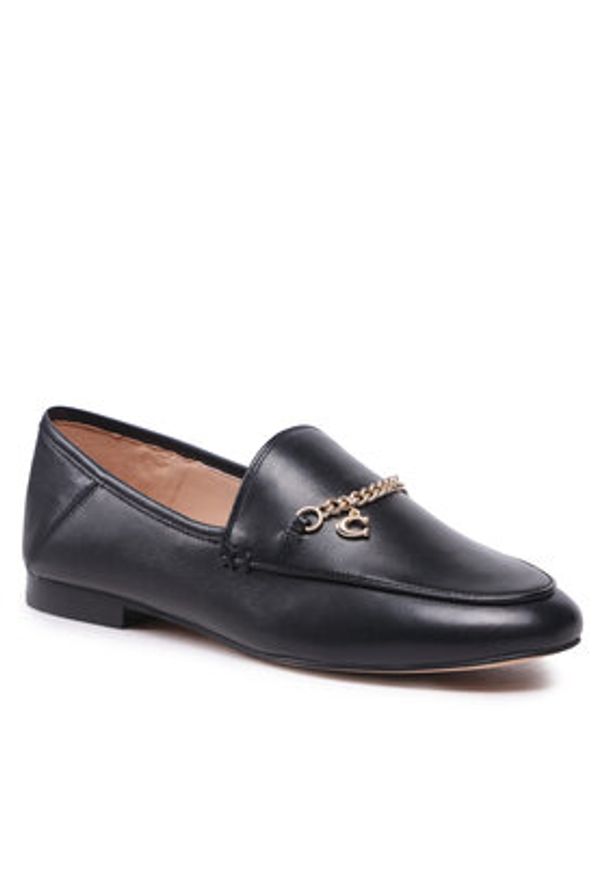 Coach Loafersy Hanna Loafer CB989 Czarny. Kolor: czarny. Materiał: skóra