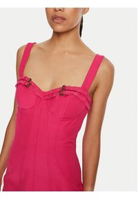 Versace Jeans Couture Sukienka koktajlowa 77HAO935 Różowy Slim Fit. Kolor: różowy. Materiał: syntetyk. Styl: wizytowy #5