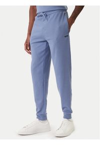 BOSS Spodnie dresowe Waffle 50535878 Błękitny Regular Fit. Kolor: niebieski. Materiał: bawełna #1