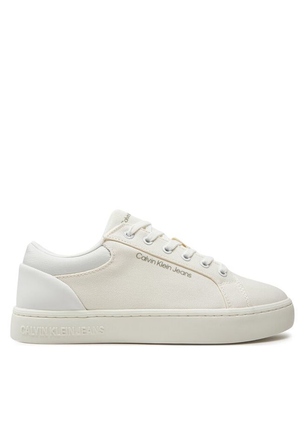 Sneakersy Calvin Klein Jeans. Kolor: biały