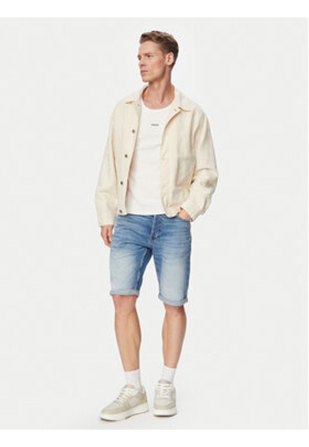 Hugo - HUGO Szorty jeansowe 50556163 Niebieski Regular Fit. Kolor: niebieski. Materiał: bawełna