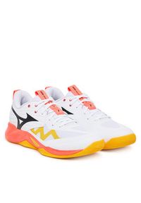 Mizuno Buty halowe Wave Momentum Pro V1GA2540 Pomarańczowy. Kolor: pomarańczowy. Materiał: skóra. Model: Mizuno Wave #2