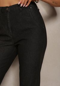 Renee - Czarne Klasyczne Spodnie o Fasonie Regular Melauca. Kolor: czarny. Styl: klasyczny