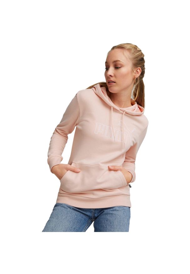 Bluza z kapturem Puma Essentials Plus, Kobiety. Typ kołnierza: kaptur. Kolor: różowy. Materiał: bawełna, materiał