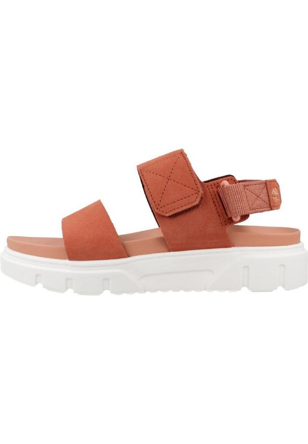 Timberland - Sandały TIMBERLAND GREYFIELD SANDAL 2 STR Czerwony. Kolor: czerwony. Materiał: tkanina, skóra. Sezon: lato