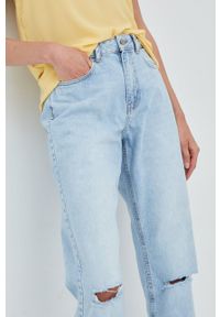 JDY jeansy damskie high waist. Stan: podwyższony. Kolor: niebieski #3