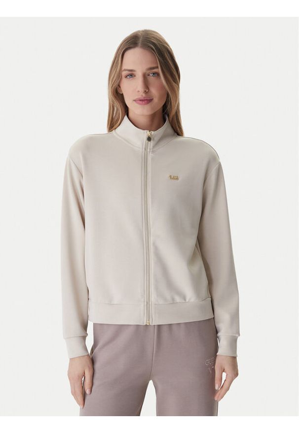EA7 Emporio Armani Bluza 7W000191 AF12643 Beżowy Regular Fit. Kolor: beżowy. Materiał: syntetyk
