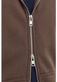 Abercrombie & Fitch bluza męska kolor brązowy z kapturem gładka. Typ kołnierza: kaptur. Kolor: brązowy. Materiał: dzianina. Wzór: gładki #4