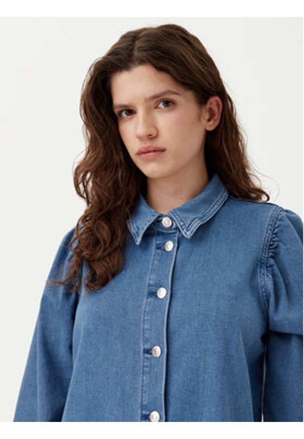 only - ONLY Sukienka jeansowa Alma 15345570 Niebieski Regular Fit. Kolor: niebieski. Materiał: bawełna
