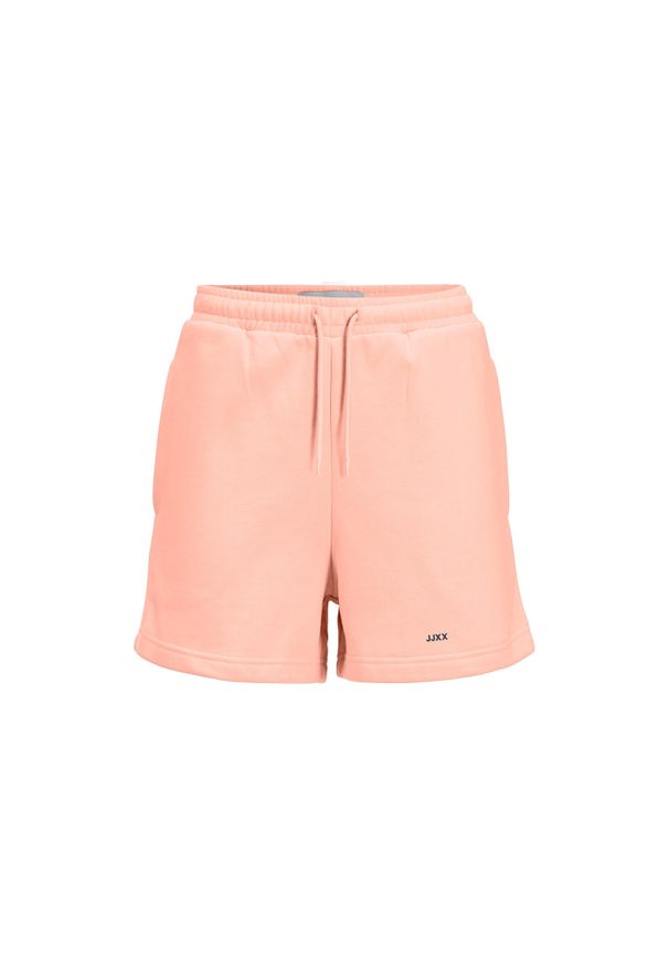 Szorty damskie JJXX Jxallison Relaxed Logo. Kolor: różowy. Materiał: bawełna. Sport: fitness