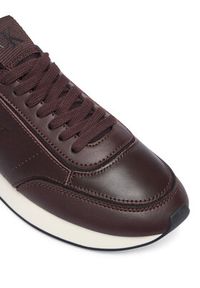 Calvin Klein Sneakersy Retro Runner Sock Panl Lth Neo HW0HW03118 Brązowy. Kolor: brązowy. Materiał: skóra #3
