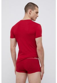 Emporio Armani Underwear Piżama 111604.1A595 męska kolor czerwony z aplikacją. Kolor: czerwony. Materiał: dzianina. Wzór: aplikacja #6