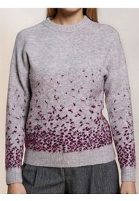 Sinsay - Prążkowany sweter - szary. Kolor: szary. Materiał: prążkowany #1