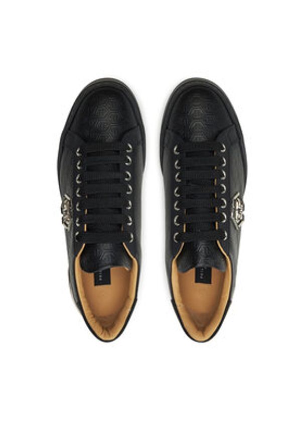 Philipp Plein - PHILIPP PLEIN Sneakersy AADS USC0665 PLE010N Czarny. Kolor: czarny. Materiał: skóra