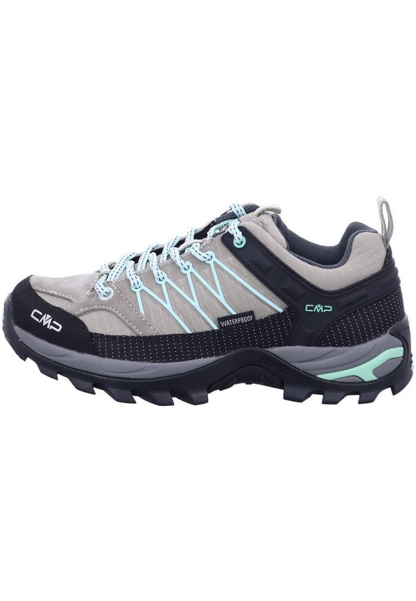 Buty trekkingowe damskie CMP Rigel Wmn. Zapięcie: sznurówki. Kolor: czarny, wielokolorowy, żółty, brązowy, szary. Materiał: materiał. Szerokość cholewki: normalna