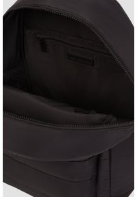 Karl Lagerfeld - KARL LAGERFELD Czarny plecak męski na laptopa z monogramem. Kolor: czarny. Styl: casual, elegancki #4