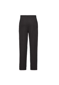 FRUIT OF THE LOOM - Męskie Lekkie Spodnie Do Joggingu. Kolor: czarny. Sport: bieganie