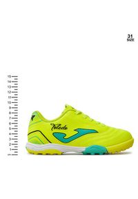 Joma Buty do piłki nożnej Toledo Jr Turf TOJW2411TF Żółty. Kolor: żółty. Materiał: skóra #6