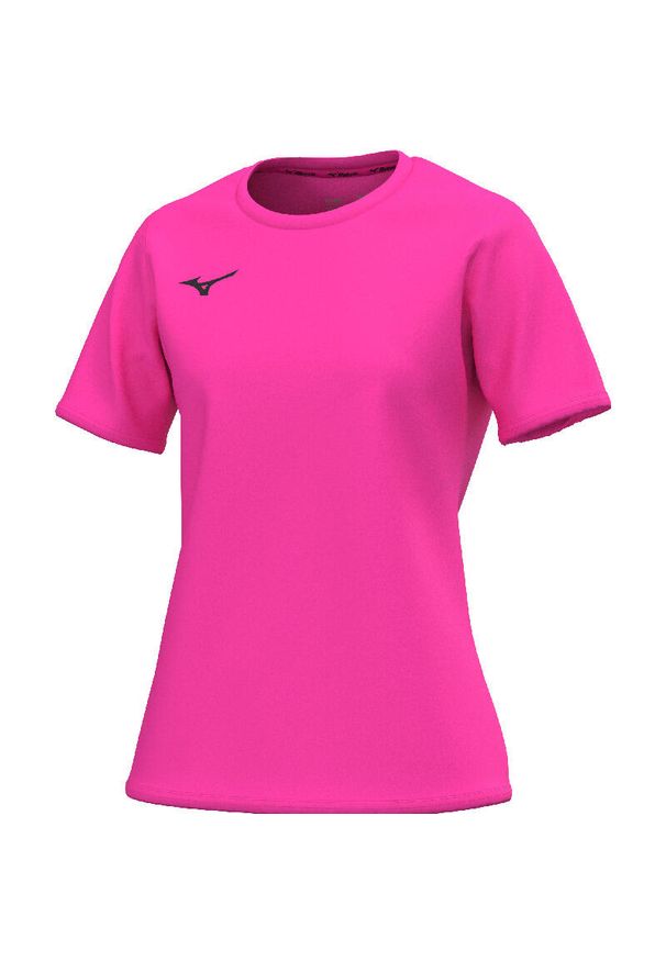 Koszulka damska Mizuno Team. Kolor: różowy. Sport: fitness