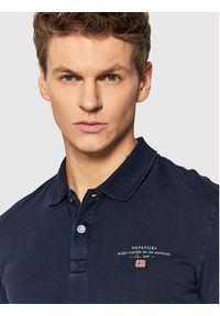Napapijri Polo Elbas NP0A4GB4 Granatowy Regular Fit. Typ kołnierza: polo. Kolor: niebieski. Materiał: bawełna #3