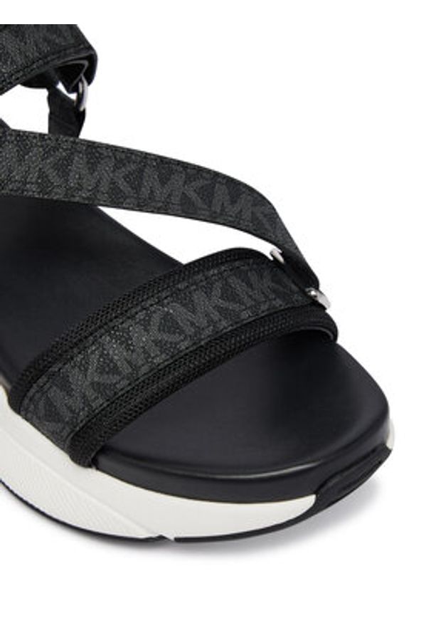 MICHAEL Michael Kors Sandały Bowie 43S6BWFA1B Czarny. Kolor: czarny. Materiał: skóra