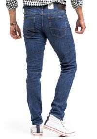 Lee - LEE LUKE MĘSKIE SPODNIE JEANSOWE JEANSY DARK WESTWATER L719SJAP